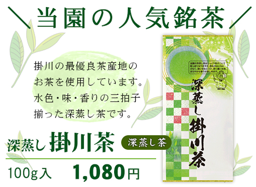 深蒸し 掛川茶