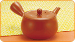 深蒸し茶専用 朱泥急須